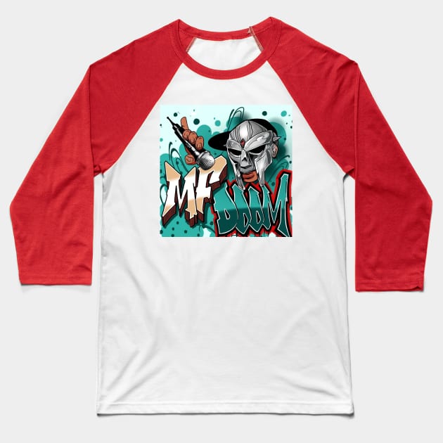 mfdoom Baseball T-Shirt by GEULISPISAN